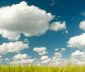 Clouds over a field