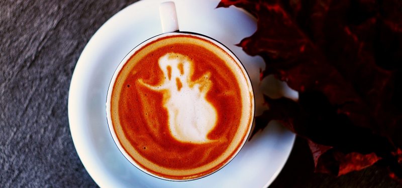 Ghost latte art